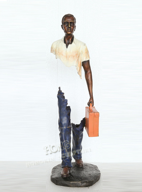 创意人物办公室样板房客厅工艺品