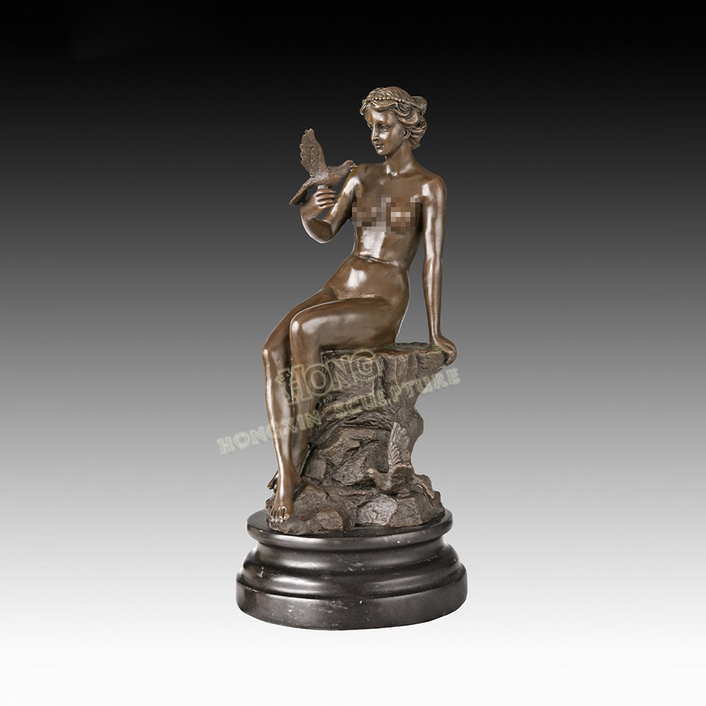 铜雕塑玩鸽子少女EPA035欧式人物工艺品客厅书房玄关家居桌面摆件,家居饰品,装饰摆件,淘宝优惠券,粉丝福利购,淘宝优惠卷