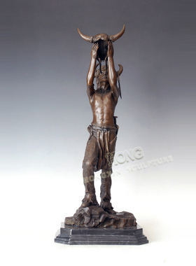 鸿鑫雕塑黄铜欧式人物装饰品摆件