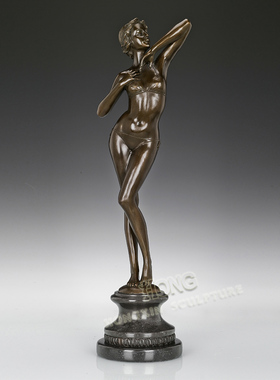 铜雕曙光女神EP248248S欧式人物工艺品酒店书房家居玄关桌面摆件