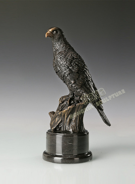阿拉伯鹰摆件鸿鑫雕塑黄铜艺术