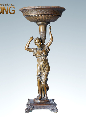 铜雕塑EP019019J欧式人物工艺饰品酒店客厅书房玄关家居桌面摆件