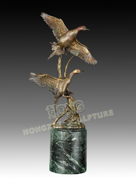 铜雕绿头鸭AL315酒店办公室家居室内摆件软装家饰动物工艺品包邮