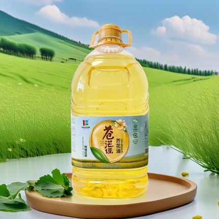 呼伦贝尔农垦苍茫谣芥花油企标5L物理压榨食用油家用低芥酸菜籽油