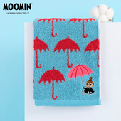 MOOMIN姆明雨伞方巾 A类纯棉卡通可爱柔软成人洗脸毛巾吸水大手帕