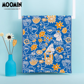 日本夕才儿美术馆 A类纯棉毛巾柔软方巾浴巾 MOOMIN姆明系列