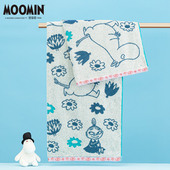 夕才儿美术馆 纯棉大浴巾吸水柔软洗澡男女成人大毛巾 MOOMIN姆明