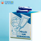 不易掉毛 纯棉毛巾柔软家用面巾 带挂绳 哆啦A梦正版 夕才儿美术馆