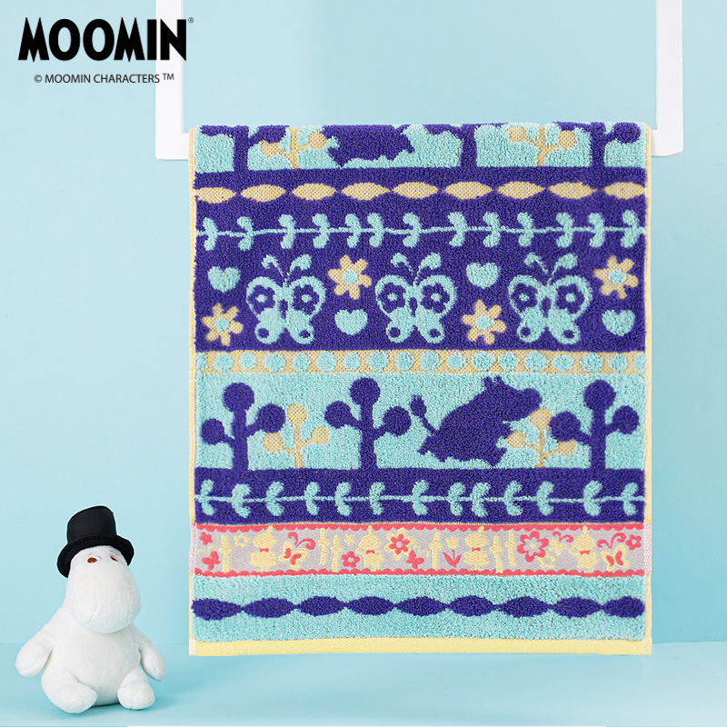 2条装Moomin姆明郊游面巾纯棉