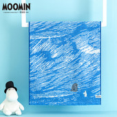 夕才儿美术馆MOOMIN姆明正版 纯棉毛巾女高级洗脸家用面巾男刺绣款
