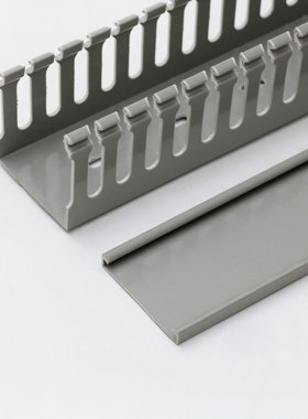 精品30*35*2000mm灰色pvc线槽电箱走线槽家用明装线槽桥架母线槽