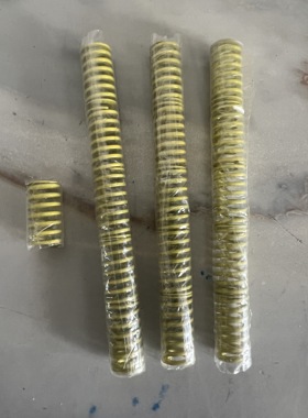 精品模具弹簧TF/SWF8*15mm黄色日标高强度扁矩形压簧外径8长15mm