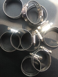 BAOMA宝马不锈钢喉箍25 管夹 38卡箍 管箍 加厚加宽 抱箍 精品美式