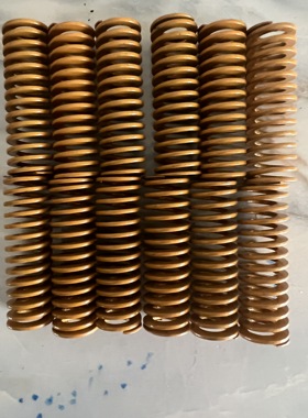 精密模具黄色TF/SWF16*50mm日标高强度矩形扁型压簧外径16长50mm