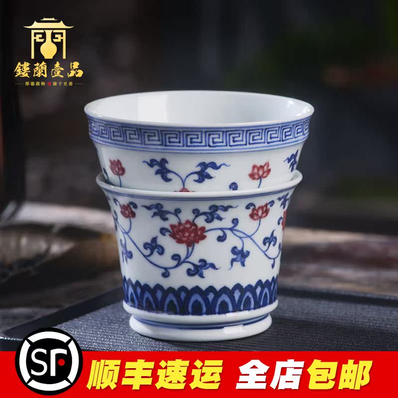 景德镇陶瓷手绘青花釉里红f分体茶滤茶漏网泡茶叶过滤网茶具配件在类目 餐饮具, 茶具, 茶道/零配中 - 来自Buy2taobao.com提供专业的淘宝代购服务