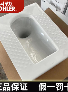 科勒蹲便器巴尔顿陶瓷蹲厕公用卫生间蹲坑K-20442T-0后进水无挡板