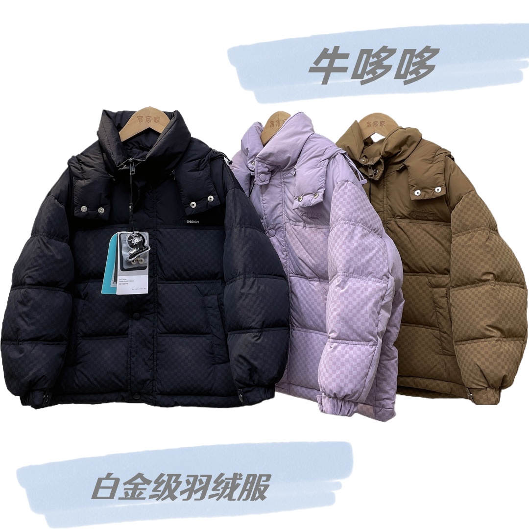 2024冬款男童女童90白鸭绒羽绒服