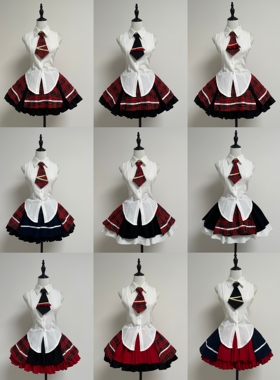 【甜蜜魔法】下裙单购定金链接 AKB0048袭名组红黑格黑白格打歌服