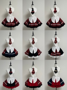 【甜蜜魔法】下裙单购定金链接 AKB0048袭名组红黑格黑白格打歌服