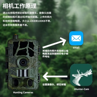 2025年zui新4G野外相机邮箱接收外贸热卖 红外相机源头工厂低月租