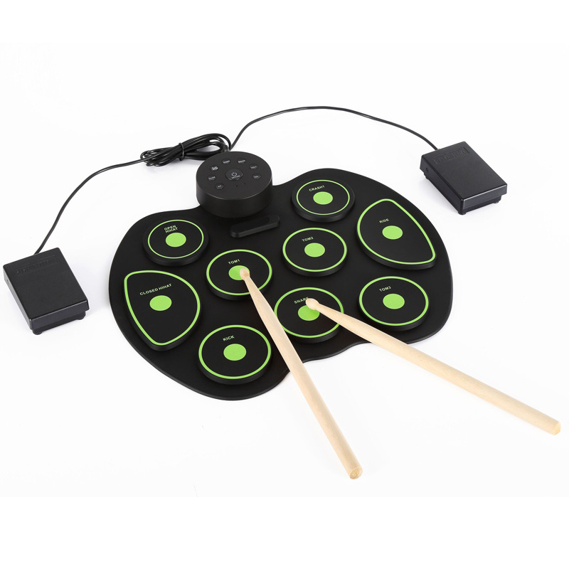 跨境手卷架子鼓音乐早教启蒙仿