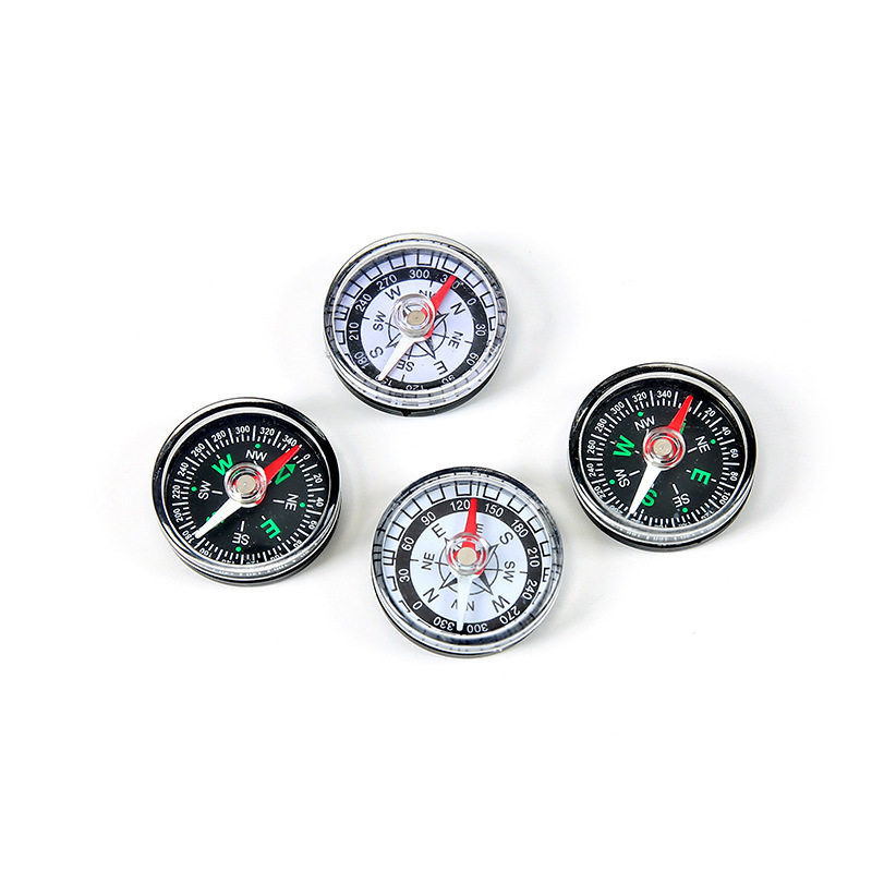 供应30MM指针式微型礼品教学微型配件指南针塑料指北针户外