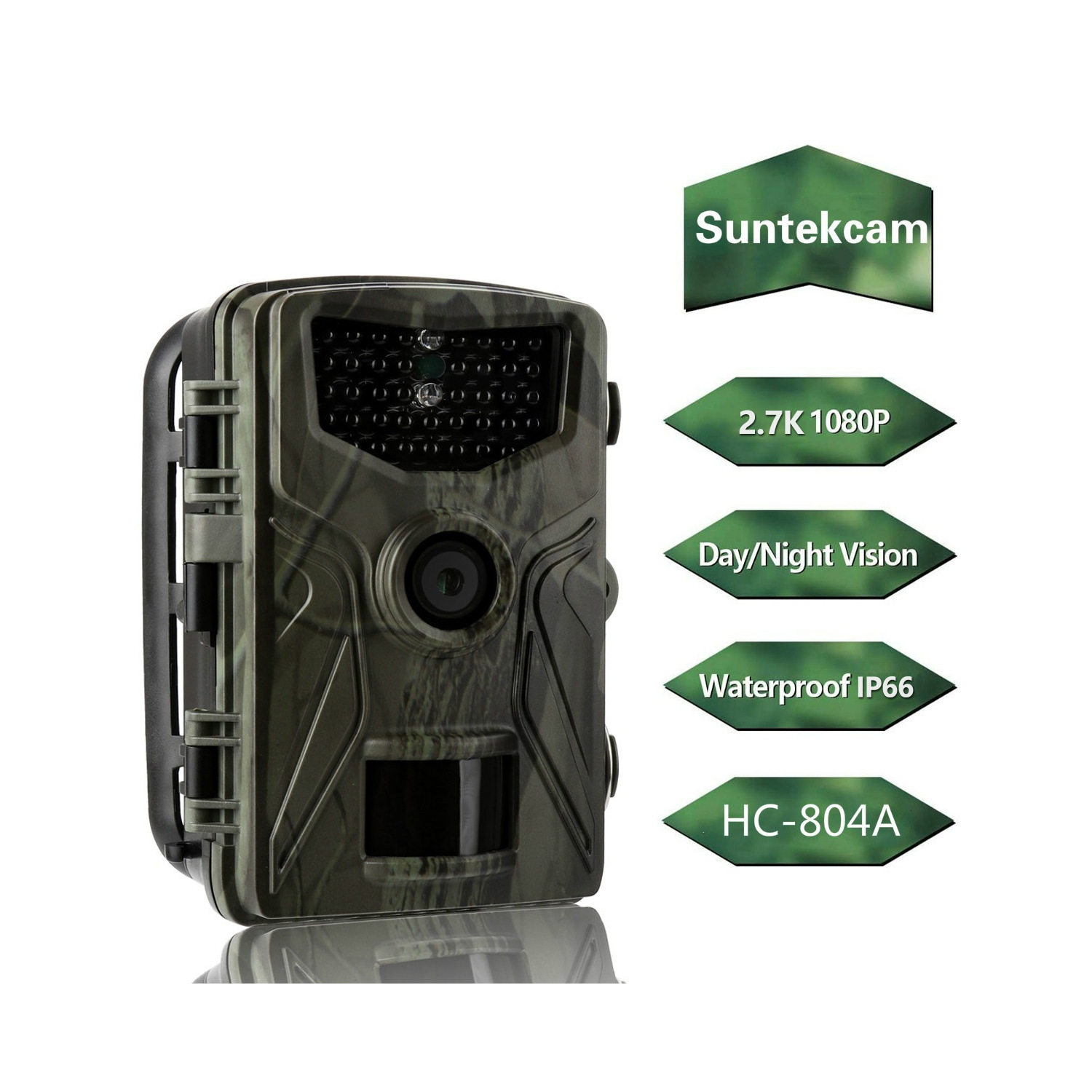 2.7K 36MP户外追踪红外夜视监控打猎相机 trail camera HC-804A