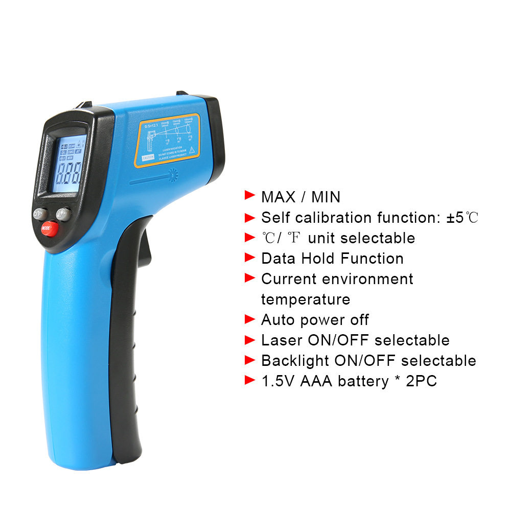 标智GM321高精度工业物体表面红外线测温仪Infrared Thermometer