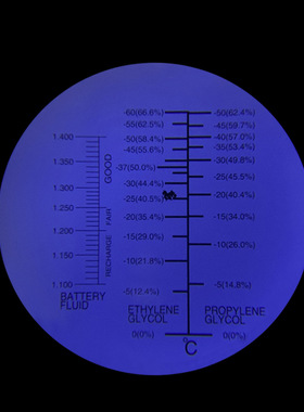 手持棱镜折光仪冰点仪 冰点检测仪-60C°冰点仪折射仪1.100-1.400