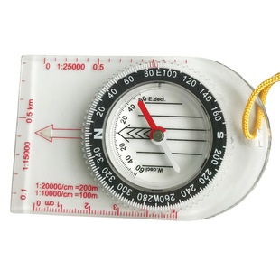 MC45-5F指南针户外荒野求生多功能指北针地图比例尺刻度尺罗盘