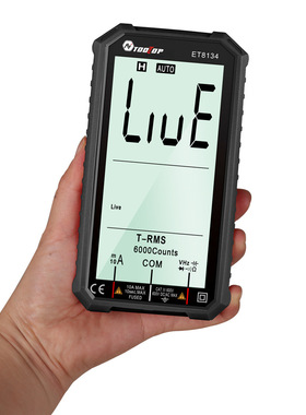 TOOLTOP ET8134/红色版 全屏万用表 变色报警功能 多功能万用表