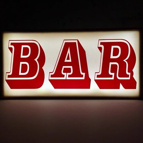 酒吧灯箱 lightbox创意酒吧夜店发光照明夜灯led灯家居BAR气氛灯