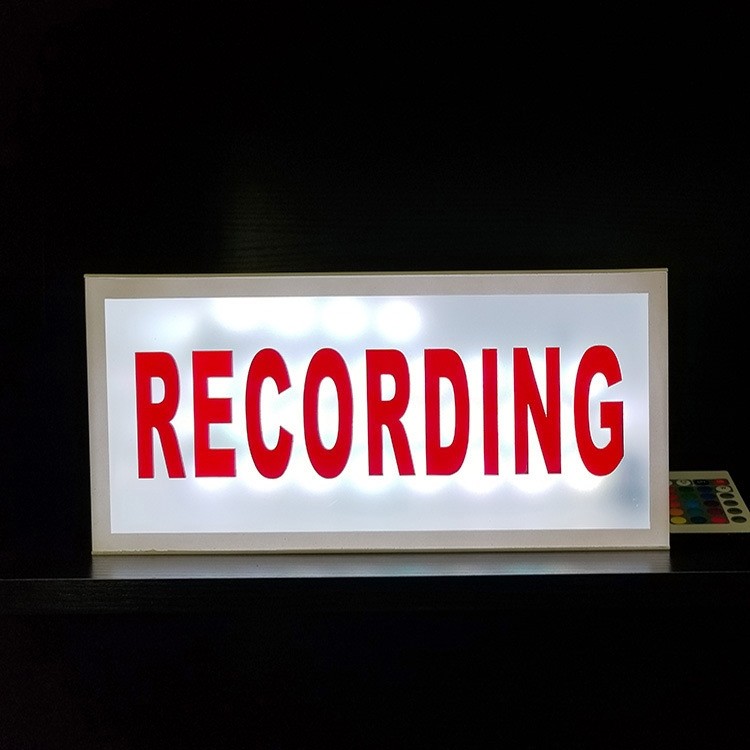 亚马逊热销 RECORDING广播标示灯箱创意照明家居夜灯led灯灯箱,节庆用品/礼品,装饰灯,淘宝优惠券,粉丝福利购,淘宝优惠卷