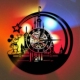 Clock米老鼠装 黑胶唱片挂钟Vinyl Wall 饰礼品创意时钟挂表艺术