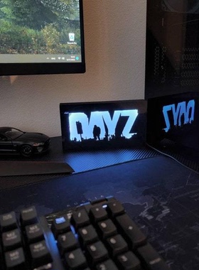 亚马逊热销 dayz创意灯箱夜灯游戏周边led灯气氛灯家居装饰