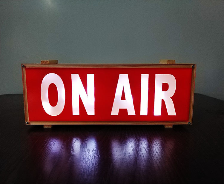 外贸爆款 on air 时尚创意照明实木灯箱 led灯家居装饰夜灯气氛