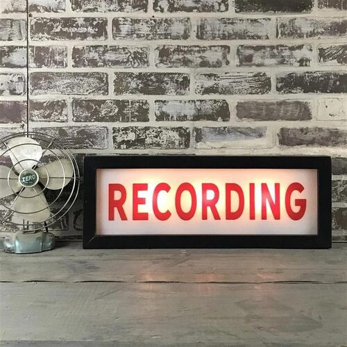 外贸 RECORDING light box创意照明夜灯led桌灯家居气氛台灯灯箱