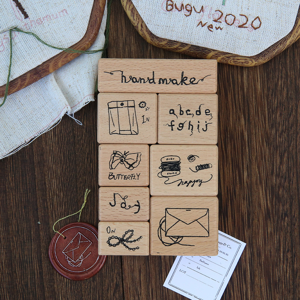 小小间 不古便利店 2020 新 缝纫系列 木质印章