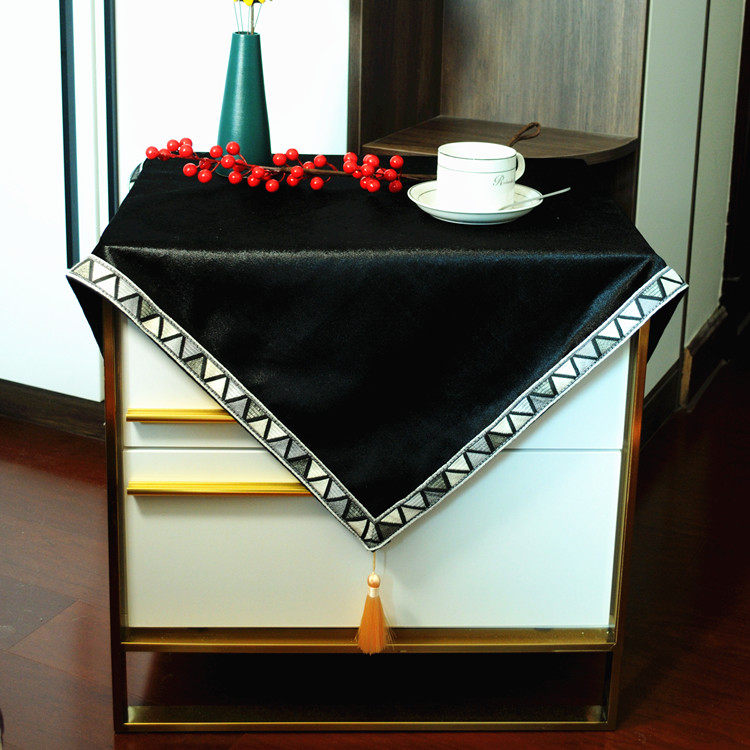 现代轻奢金丝绒床头柜盖布现代中式斗柜欧式餐边柜冰箱盖巾防尘布,居家布艺,床头柜盖布,淘宝优惠券,粉丝福利购,淘宝优惠卷