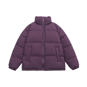 冬季新标90鸭绒白底潮牌阔版特氟龙三防立领羽绒服紫色9156P245,男装羽绒服,星座1207