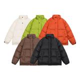 得物可二开新标鸭绒潮牌阔版五色尼丝纺纯立领羽绒服绿9169P200，男装羽绒服，星座1207