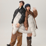 冬季新标90鸭绒中性潮牌阔版后背泡沫绣花立领羽绒服焦9173P320，男装羽绒服，星座1207