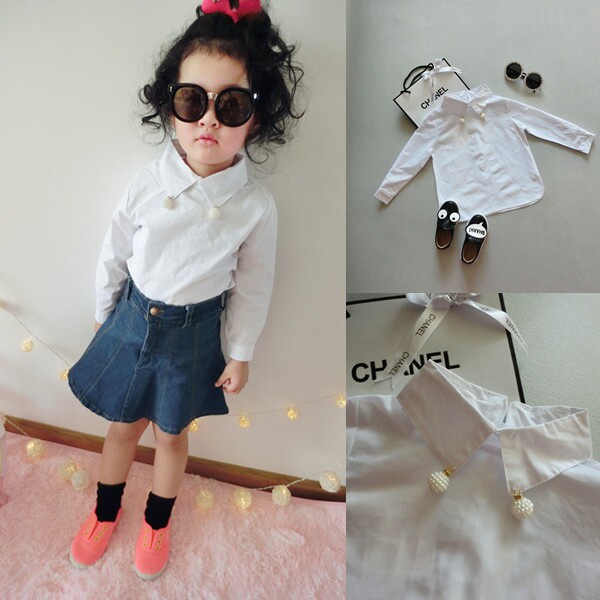 Chemise fille à manche longue - Ref 2085571 Image 1