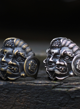 戒指环925纯银骷髅戒指