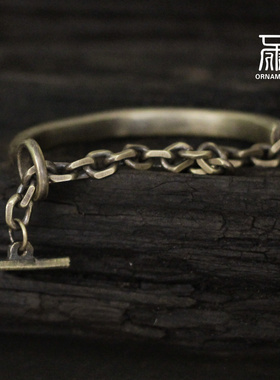 情侣手环手镯刻字925银手链实心