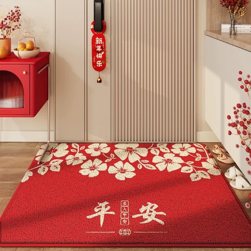 大江地垫入户门地毯新款高级门口脚垫红色出入平安进门防滑门垫子,居家布艺,入户地垫,淘宝优惠券,粉丝福利购,淘宝优惠卷