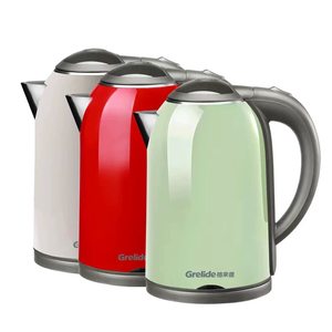格来德电热烧水壶一体家用自动断电双层防烫304钢防干烧2升大容量