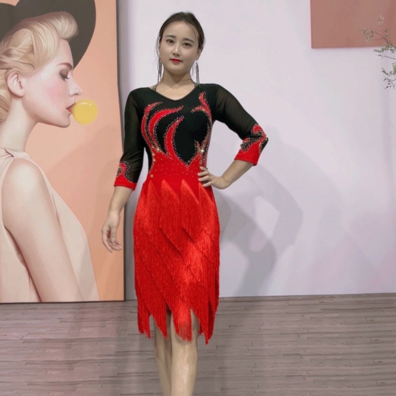 舞蹈表演连衣裙女款舞蹈裙艺尚舞