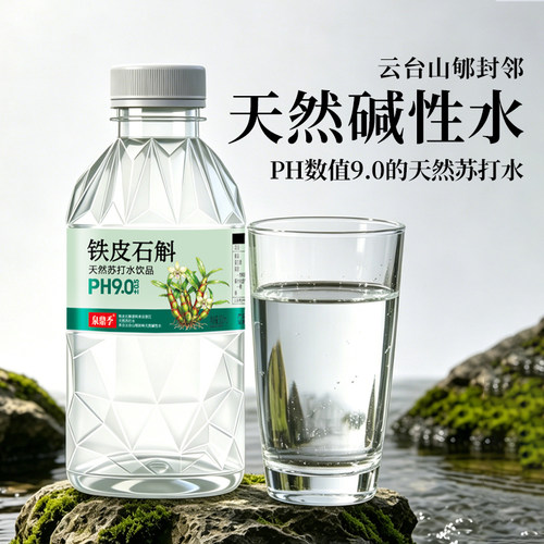 泉鼎季铁皮石斛苏打水300ml瓶装