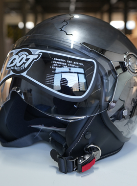 清仓MT-6复古盔 摩托车3/4盔头盔